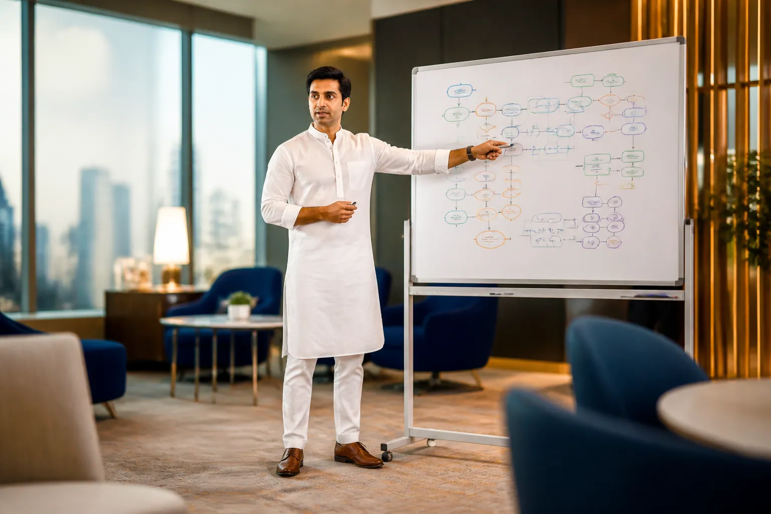 AIautopilot consultant mapping a custom AI automation blueprint for an Indian business